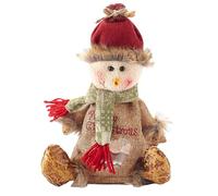 2025 New Doll Apple Bags Zipper Design, 3D Santa Snowman Deer Shaped Reusable Gift Bags, Xmas Party Decor for Apple Candy Storage (Snowma)