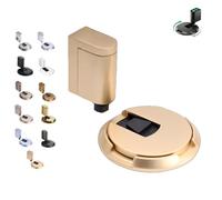 2025 New Door Wedge Stopper, Pleasant Door, Pleasant Magnetic Doors Stopper Wedge, No-Drill Installation, Doors Stoppers Wedge (gold pearl,3pcs)