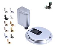 2025 New Door Wedge Stopper, Pleasant Door, Pleasant Magnetic Doors Stopper Wedge, No-Drill Installation, Doors Stoppers Wedge (Pearl silver,1pcs)