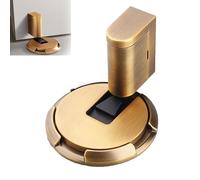 2025 New Door Wedge Stopper, Pleasantk Door Wedge Stopper, No Drill Easy Installation, with Tape & Screws, Adjustable Height, Windproof & Anti-Slam, Zinc Alloy (E)