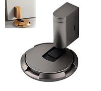 2025 New Door Wedge Stopper, Pleasantk Door Wedge Stopper, No Drill Easy Installation, with Tape & Screws, Adjustable Height, Windproof & Anti-Slam, Zinc Alloy (F)