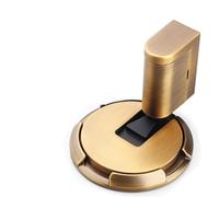 2025 New Door Wedge Stopper, Pleasantk Door Wedge Stopper, No-Drill Installation, Silent & Mechanical for Home Office Doors (3pcs,Copper color)