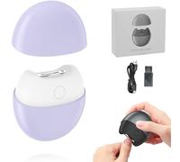 2025 New Electric Nail Clipper, 3-in-1 Automatic Nails Trimmer Toe Clippers with Nails Scraps Storage, Toes with 2 Adjustable Speeds, Electric Toe Nail Cutter for Thick Toenails Seniors (Purple)