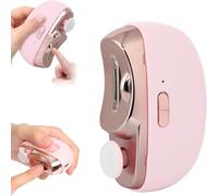 2025 New Electric Nail Clipper, Automatic Nail Punching,Cordless Nail Trimmer,No Noise,One Touch Operation,Portable Nail File for Kids, Seniors and Adults (Pink)