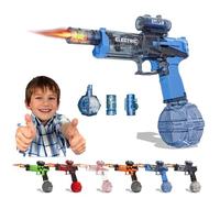 2025 New Electric Water Guns with Light Up, Electric Water Guns with Flash, Pistol High Powered IP67 Waterproof, 28-32 FT Range, Swimming Pool Beach Games Outdoor (Blue)