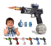 2025 New Electric Water Guns with Light Up, Electric Water Guns with Flash, Pistol High Powered IP67 Waterproof, 28-32 FT Range, Swimming Pool Beach Games Outdoor (Black)