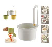 2025 New Faucet Hanging Strainer, Sink Strainer Basket,Kitchen Waste Collector Filter, Food Waste Catcher for Home Kitchen (White 1PCS)