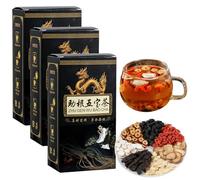 2025 New Ginseng Five Treasures Kidney Care Tea, KidneyTea Formula Ginseng Five Treasure Teas, Men’s Herbal Tea, Chinese Herbal Kidneys Teas Bag for Men (3)