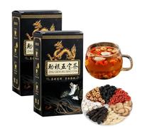 2025 New Ginseng Five Treasures Kidney Care Tea, KidneyTea Formula Ginseng Five Treasure Teas, Men’s Herbal Tea, Chinese Herbal Kidneys Teas Bag for Men (2)