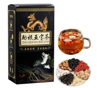 2025 New Ginseng Five Treasures Kidney Care Tea, KidneyTea Formula Ginseng Five Treasure Teas, Men’s Herbal Tea, Chinese Herbal Kidneys Teas Bag for Men (1)