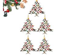 2025 New Hummingbird Christmas Ornament, Hummingbird Christmas Tree Ornaments, Where Nature Meets Holiday Magic, Effortless Hanging, Lightweight Acrylic, for Hummingbirds Lover (5 PCS)