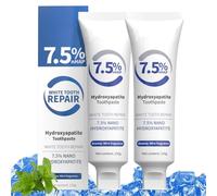 2025 New Hydroxyapatite Toothpaste, Fluoride-Free Toothpaste for Sensitive Teeth, Restorative and Protective Toothpastes, Long Lasting Fresh Breath (2pcs)