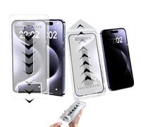 2025 New Invisible Screen Protector -Fingerprint-Proof Dust Free Without Bubbles, Hd/Privacy Tempered Glass Screen Protector, for Iphone 16 15 14 13 12 11 Pro Max (Privacy+HD Clear,12 promax)