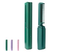 2025 New Latest Hairdressing Comb, Upgrade Ceramic Hair Dressing Combs, Portable Curly and Straightening Comb (green)
