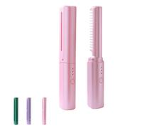 2025 New Latest Hairdressing Comb, Upgrade Ceramic Hair Dressing Combs, Portable Curly and Straightening Comb (pink)