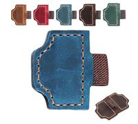 2025 New Magnetic Leather Pen Holder Bookmark, Personalized Magnetic Leather Pen Holder Bookmarks, Customized Gifts for Readers (Blue,I)