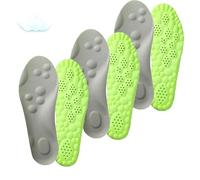 2025 New Massage Insoles, Memory Foam Insoles for Men/Women - Arch Support Shoe Inserts, Acupressure Massage Foot Pain Relief & Fatigue Reduction for Sports/Running (3*Green,43-44)