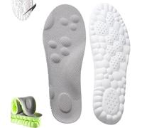 2025 New Massage Insoles, Memory Foam Insoles for Men/Women - Arch Support Shoe Inserts, Acupressure Massage Foot Pain Relief & Fatigue Reduction for Sports/Running (1*Gray,37-38)
