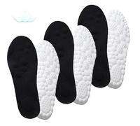 2025 New Massage Insoles, Memory Foam Insoles for Men/Women - Arch Support Shoe Inserts, Acupressure Massage Foot Pain Relief & Fatigue Reduction for Sports/Running (3*Black,43-44)