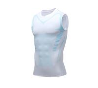 2025 New MENIONIC Tourmaline Posture Corrector Vest, Vitaboost Compression Shirt Power Vest (White,m)