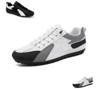 2025 New Mens Slip on Shoes Men's Lightweight Breathable Sneakers Mens Slip On Shoes for Spring Summer (White,40)