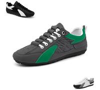 2025 New Mens Slip on Shoes Men's Lightweight Breathable Sneakers Mens Slip On Shoes for Spring Summer (Green,42)