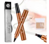 2025 New Microblading Eyebrow Pencil,Upgraded 3d Waterproof 4 Tip Magic Eyebrow Pencil,Natural Gap Filling Eyebrow Makeup,Pen Long-Lasting Fine Stroke Eye Brow Pen (Light Brown, Same size)