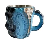 2025 New Mineral Crystal Coffee Mug - | Taza De Bebida De Café | Taza De Imitación Resistente A Alta Temperatura Hecho A Mano Con Boca Ancha | Tazas De Café Para La Novedad Para La Leche