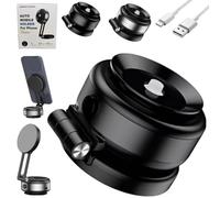2025 New Nixive Phone Holder, Maggripn Go 360, Magnetic Phone Holder, Double Sided Electric Vacuum and Magnetic Adsorption Adsorption Adjustable Phone Mount (Black)