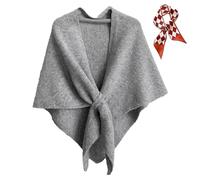 2025 New Pashmina Wraps for Women, Versatile Women’s Solid Color Shawl, Elegant Soft Light Weight for Spring Fall Winter (Light Gray)