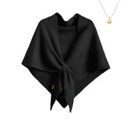 2025 New Pashmina Wraps for Women, Women’s Solid Color Shawl for Spring Fall Winter, Elegant Soft Light Weight (Black)