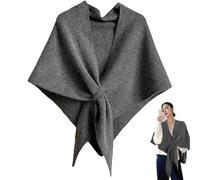 2025 New Pashmina Wraps for Women, Women's Solid Color Shawl, Cardigan Cape Wool, for Woman (Gray)