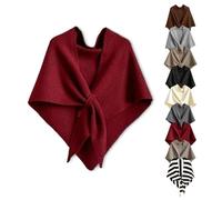 2025 New Pashmina Wraps For Women, Women'S Solid Color Shawl, Wool Cashmere Shoulder Tops Scarf, All-Match Fashion (Red)