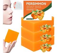 2025 New Persimmon Soap for Body Odor, Body Bar Soap for Old People Smell, Handmade Natural Soaps for Better Skin, Deeply Moisturizing Bath Wash for Women & Men (3)