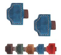 2025 New Personalized Magnetic Leather Pen Holder Bookmark, Holder, for Reading Women, Men, Teacher, Book Lovers Gifts & Accessories (Blue)