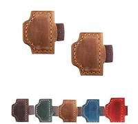 2025 New Personalized Magnetic Leather Pen Holder Bookmark, Holder, for Reading Women, Men, Teacher, Book Lovers Gifts & Accessories (Light brown)