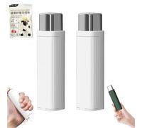 2025 New Portable Floss Dispenser, Automatic Dental Floss Pick Case, Dental Floss Picks Case with 100 Pcs Refillable, Portable Automatic Floss Dispenser, for Travel Family Hotels (White*2)