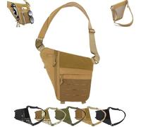 2025 New Powios Crossbod, Powios New Shoulder Crossbody Bag, Mens Cross Body Bag for Outdoors Hiking Traveling (Khaki)