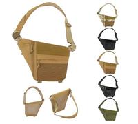 2025 New Powios Crossbody Bag,Mens Cross Body for Outdoors Hiking Traveling,Outdoor Tactical Shoulder Chest,Theft Chest Bag for Men (khaki)