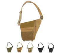 2025 New Powios Crossbody Bag, Multifunctional Large Capacity Outdoor Waterproof Chest Bags (Khaki2)