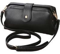2025 New Retro Handmade Vintage Doctors Purse for Women - Leather Crossbody Bag (Black)