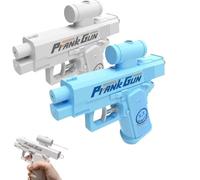 2025 New Reverse Water Gun Prank, 3 Colors Double-Sided Quirky and Trick Spraying Water,Prank Squirt Reverse Water Gun,Fun Two-Way Refillable Large Capacity (2, Blue+White)