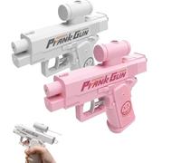 2025 New Reverse Water Gun Prank, 3 Colors Double-Sided Quirky and Trick Spraying Water,Prank Squirt Reverse Water Gun,Fun Two-Way Refillable Large Capacity (2, Pink+White)