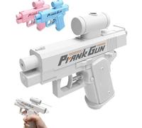 2025 New Reverse Water Gun Prank, 3 Colors Double-Sided Quirky and Trick Spraying Water,Prank Squirt Reverse Water Gun,Fun Two-Way Refillable Large Capacity (2, White)