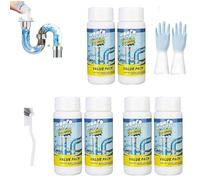 2025 New Sink and Drain Cleaner Powder, Powerful Pipeline Dredging Agent, Multi-functional Sink and Drains Cleaner Powder Cleaning, for Kitchen Toilet Pipe Dredging (6PCS)