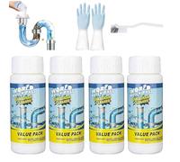 2025 New Sink and Drain Cleaner Powder, Powerful Pipeline Dredging Agent, Multi-functional Sink and Drains Cleaner Powder Cleaning, for Kitchen Toilet Pipe Dredging (4PCS)