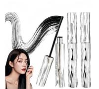 2025 New Small Steel Mascara, Washable Metal Mascara, tube mascara black, 3D Curling Eyelash Iron Mascaras, Waterproof Long Lasting, for Eyelashes Become Longer and Thicker (3PCS)