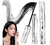 2025 New Small Steel Mascara, Washable Metal Mascara, tube mascara black, 3D Curling Eyelash Iron Mascaras, Waterproof Long Lasting, for Eyelashes Become Longer and Thicker (2PCS)