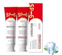 2025 New SP-6 Whitening Toothpaste, SP 6 Ultra Whitening Tooth Paste, TeethWhitening & 6 Probiotics for Oral Health, Fluoride-Free, Protects Enamel, Freshen Breath 120g (2)