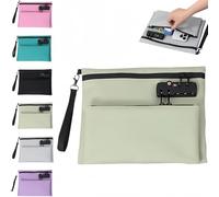 2025 New Travel Lock Bag, Double Layer Anti-Theft Handbag with 3-Digit Code, Cash Pouch, Travel Luggage Lock, for suitcases, Backpacks, Gym Bags(Light Green)